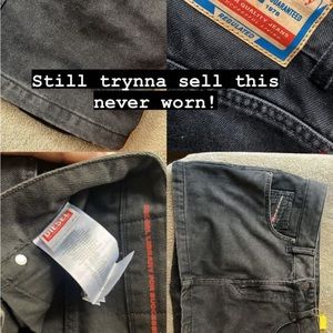 Black diesel mini skirt size 29